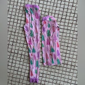 Little Sleepies Pink Holiday Tree Pajama Set (See pants as they have a hole)